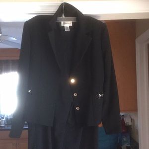 Studio pant suite black size 10 included jac&pant